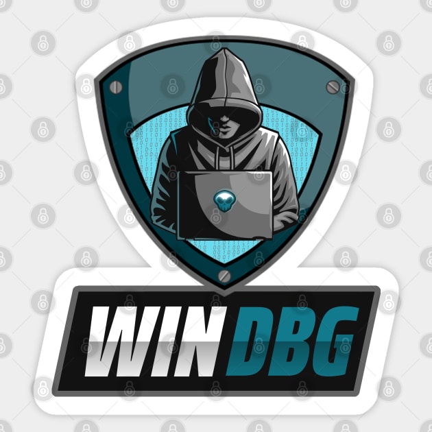 Cyber Security - Hacker - WinDBG - Debugger for Windows - Reverse Engineer Sticker by Cyber Club Tees